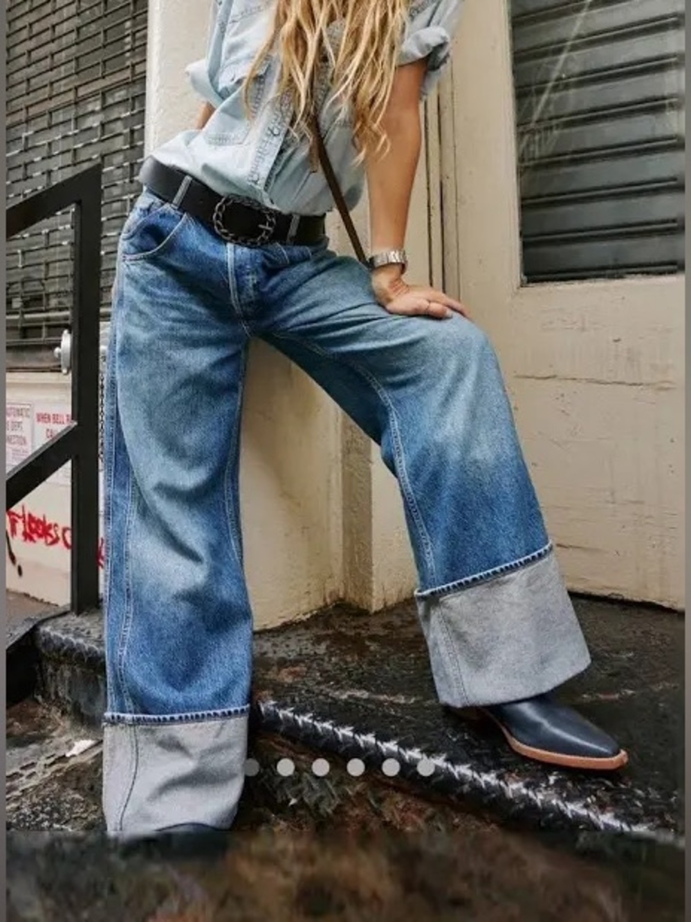 We The Free Final Countdown Cuffed Low-Rise Jeans Free People